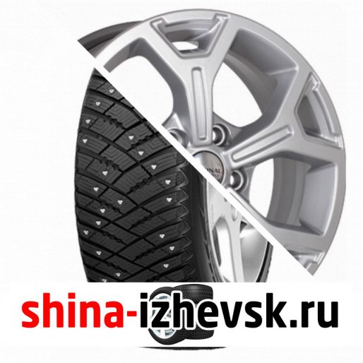 Колесо в сборе Goodyear Ultra Grip Ice Arctic 215/65 R16 T 98 + СКАД KL-318 6.5xR16 5×114.3 ET50 DIA60.1 Серебристый в Ижевске